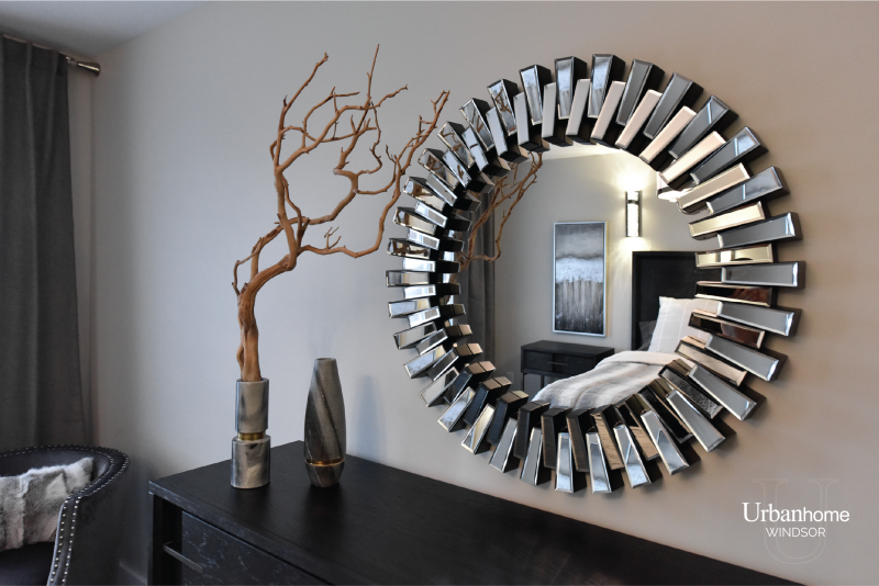 Mirror in bedroom interior design