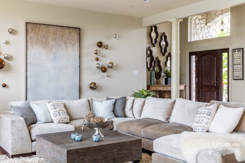 Contemporary living room interior design project