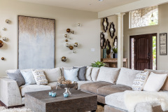 Contemporary living room interior design project