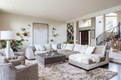 Contemporary living room interior design project