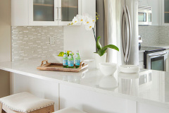 White Kitchen open concept casual elegance  interior design