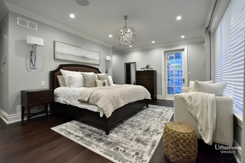 Bedroom in a comfortable luxury interior design