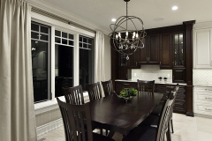 Dining room in a comfortable luxury interior design