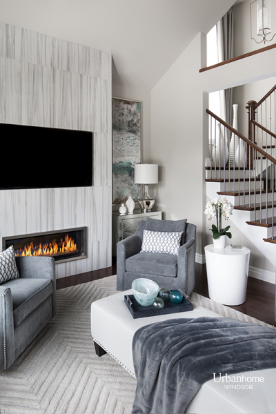 Fireplace Light Filled Oasis Living Room Interior Design Project
