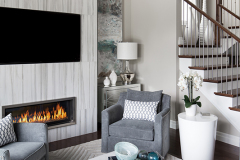 Fireplace Light Filled Oasis Living Room Interior Design Project