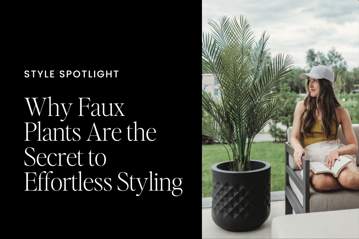 why faux plants are the secret to effortless styling