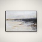 Abstract textured wall art in soft neutral tones with white, cream, and subtle grey hues, featuring raised detailing for depth and dimension.