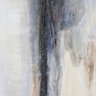 Abstract textured wall art in soft neutral tones with white, cream, and subtle grey hues, featuring raised detailing for depth and dimension.