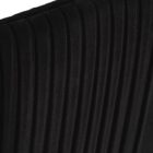 Nevin Counter Stool featuring a black velvet upholstered seat with vertical tufting and a gold-finished metal frame, shown from various angles including front, side, and detail close-ups.