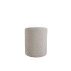 Marlow Dining Chair in soft grey fabric with modern curved silhouette.