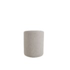 Marlow Dining Chair in soft grey fabric with modern curved silhouette.