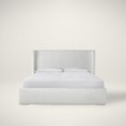 Upholstered Restore Bed with wingback headboard and clean lines.
