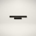 Matte black picture light with a sleek, modern rectangular design and integrated LED strip.