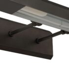 Matte black picture light with a sleek, modern rectangular design and integrated LED strip.