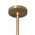 Sunpan Rovira Chandelier with rectangular alabaster-style panels and a brushed gold frame.