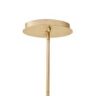 Uttermost Boreas Chandelier with cascading clear glass accents on a sculptural gold branch-like frame.