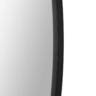 Renwil Rayden Mirror with round shape, black metal frame, and top loop accent.