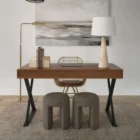 Light grey distressed rug with subtle tonal pattern and vintage-inspired texture.