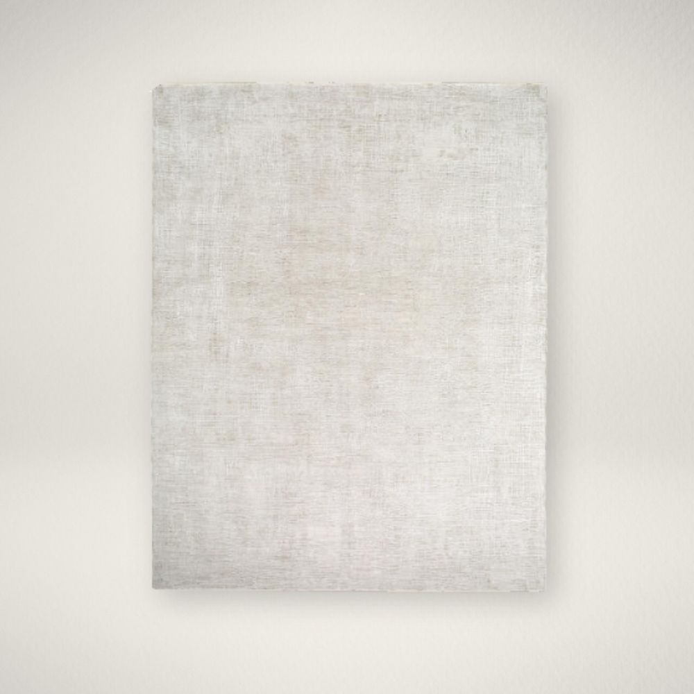 SU Gakko RUG Neutral machine woven rug with subtle tonal texture in soft beige and ivory.