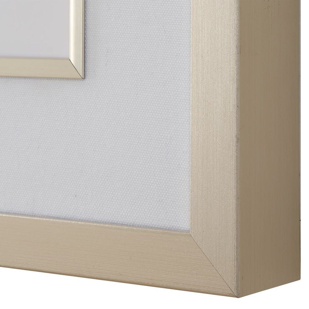 Set of nine framed botanical prints featuring colorful floral illustrations with green leaves and stems on white backgrounds, each in a light wood frame.