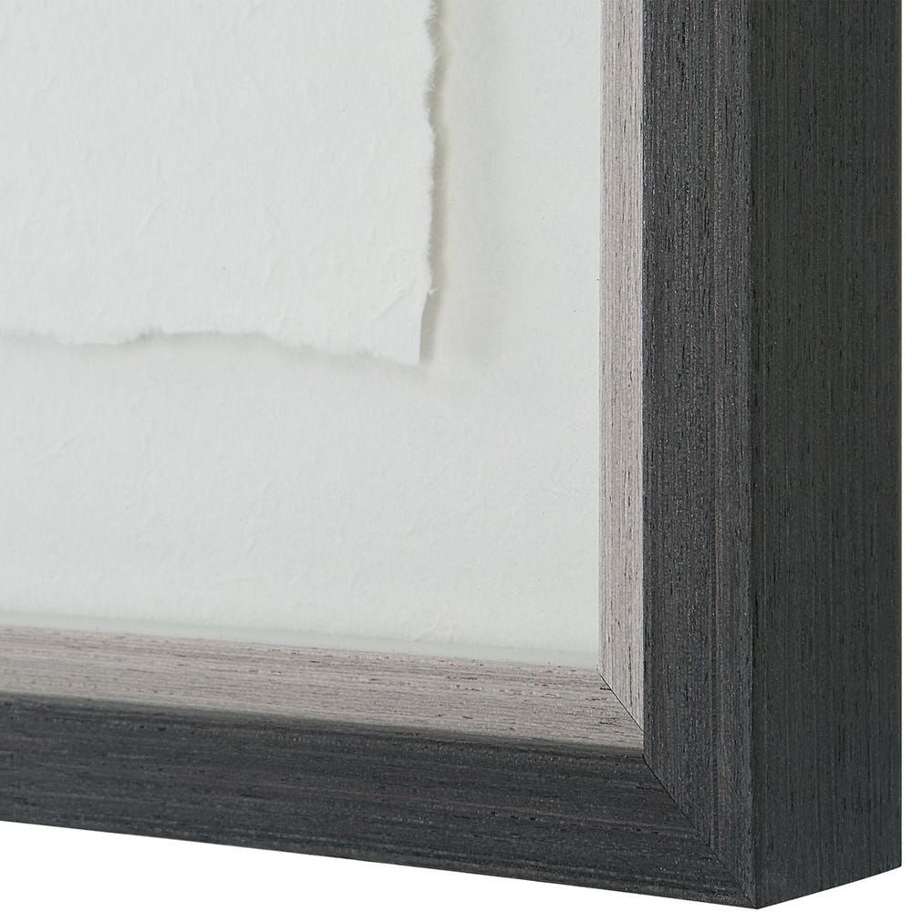 Set of six framed botanical prints featuring delicate illustrations of grasses and plants in green tones on white backgrounds with dark frames.