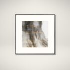 Celadon Surface wall art featuring an abstract watercolor-inspired design in warm earthy tones with a sleek frame.