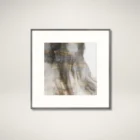 Celadon Surface wall art featuring an abstract watercolor-inspired design in warm earthy tones with a sleek frame.