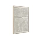 Renwil Pacardi abstract wall art featuring textured silver blocks on a neutral canvas with a thin wood frame.