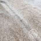 Luxury grey cowhide rug with natural organic shape and soft tonal variations in grey and taupe