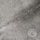 Natural grey cowhide rug with soft tonal variations and organic shape.