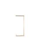 Renwil Delma accent table with marble top and base, slim metal frame in warm brass finish
